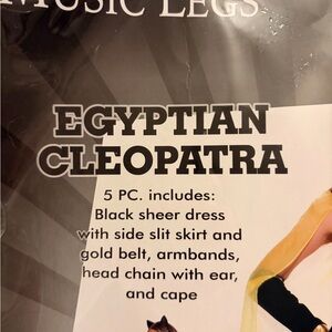 Fashion Nova Black and Gold Egyptian Cleopatra Costume